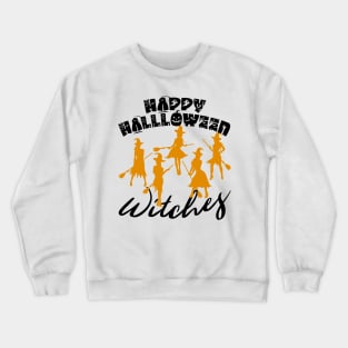 Happy Halloween Witches Crewneck Sweatshirt